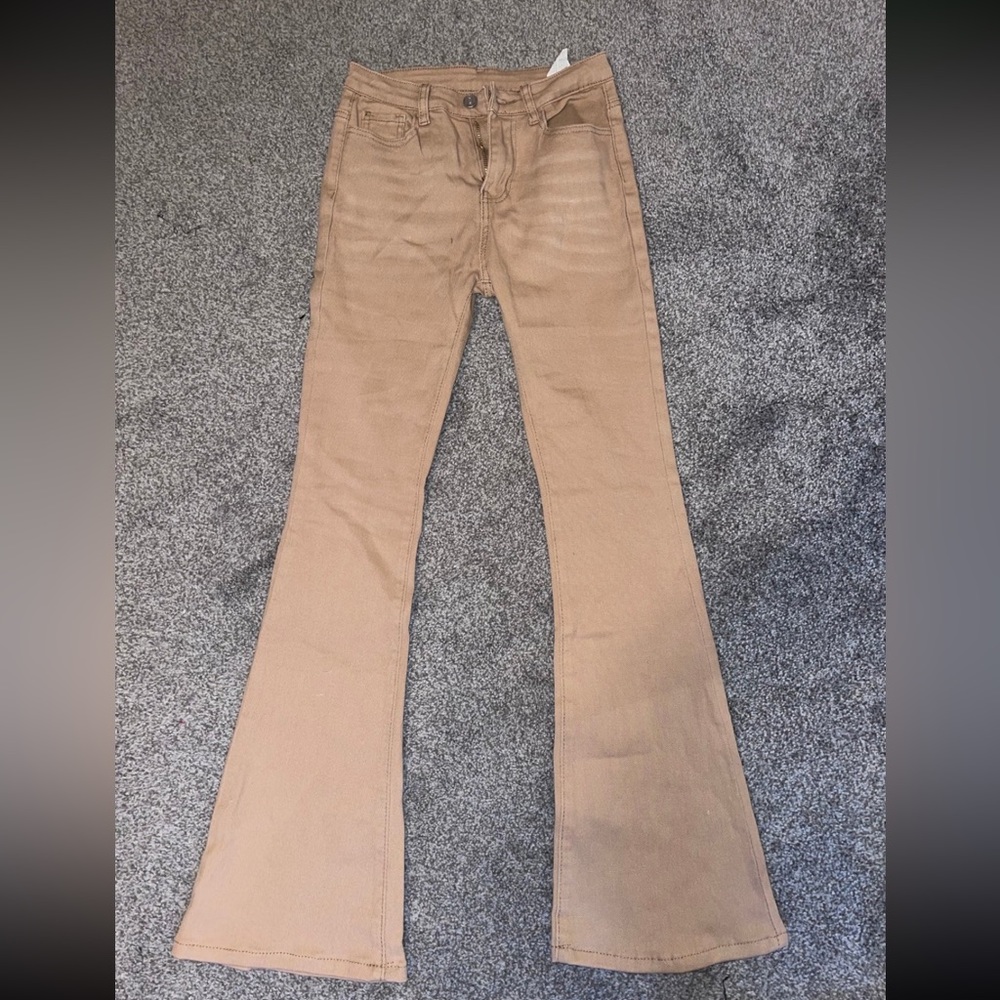 Tan Bootcut Pants